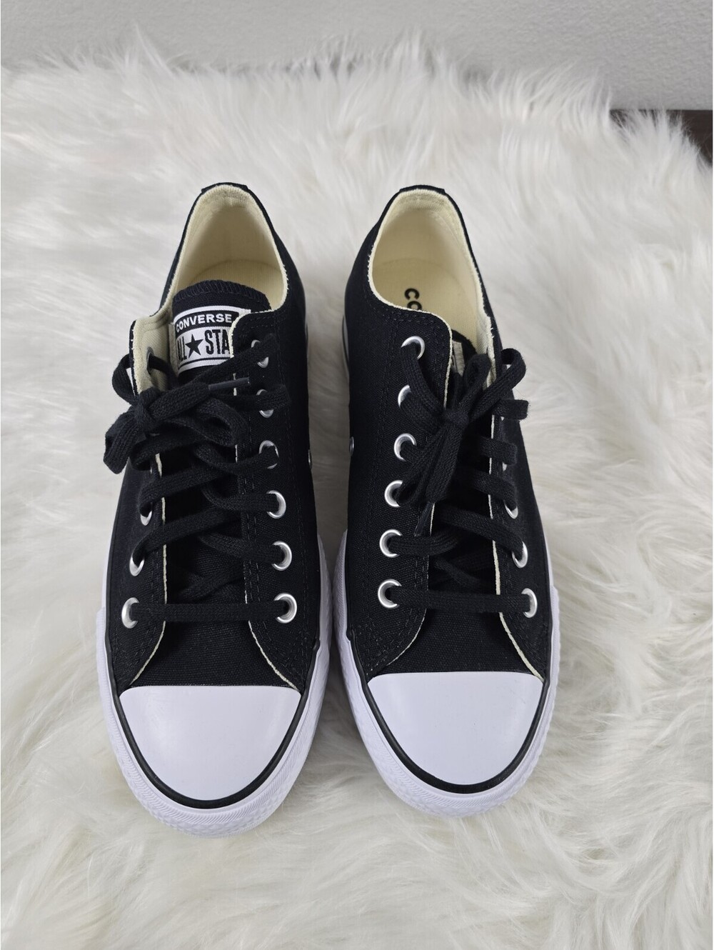 New In Box Black PLATFORM CHUCK TAYLOR Converse Shoes Size 8 Chuck Taylor - Picture 4 of 9